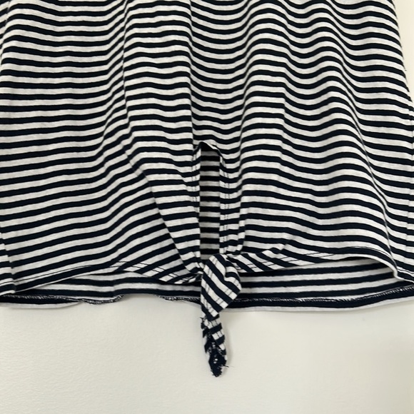 J. Crew Factory Striped Tie-Front Tank Top, Small - Picture 3 of 8